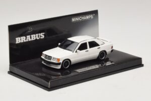 Mercedes Brabus 3.6S 190E W201 Branco Minichamps 1:43 437032602 Metal - imagem 2 de 5