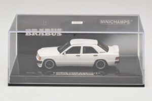 Mercedes Brabus 3.6S 190E W201 Branco Minichamps 1:43 437032602 Metal - imagem 4 de 5