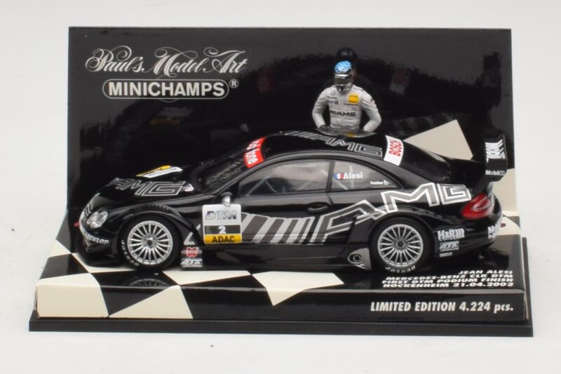 Mercedes CLK DTM #2 J. Alesi First DTM Podium Finish Hockenheim 2002 Minichamps 1:43 Mercedes CLK DTM #2 J. Alesi First DTM Podium Finish Hockenheim 2002 Minichamps 1:43 400023292 Metal