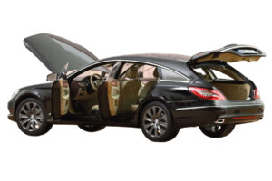 Mercedes CLS Shooting Brake X218 Obsidian Black Metallic Norev 1:18 183944 Metal - imagem 2 de 3
