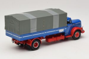 Mercedes L 315 Camião de Plataforma Azul Vermelho Minichamps 1:43 439034420 Metal - imagem 2 de 6