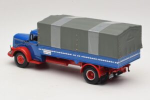 Mercedes L 315 Camião de Plataforma Azul Vermelho Minichamps 1:43 439034420 Metal - imagem 5 de 6