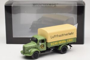 Mercedes L 3500 Camião de Plataforma Schenker Minichamps 1:43 439350028 Metal - imagem 6 de 6