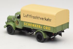 Mercedes L 3500 Camião de Plataforma Schenker Minichamps 1:43 439350028 Metal - imagem 5 de 6