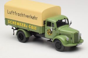 Mercedes L 3500 Camião de Plataforma Schenker Minichamps 1:43 439350028 Metal - imagem 4 de 6
