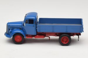 Mercedes L 3500 Camião Basculante Azul Vermelho Minichamps 1:43 439350004 Metal - imagem 3 de 6