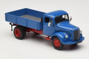 Mercedes L 3500 Camião Basculante Azul Vermelho Minichamps 1:43 439350004 Metal - imagem 4 de 6