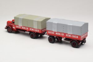 Mercedes L315 Pritschenzug Gustav Mauler Minichamps 1:43 499034720 Metal - imagem 5 de 6