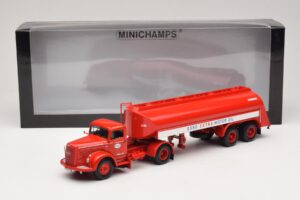 Mercedes LS315 Tanksattelzug Esso Minichamps 1:43 499034770 Metal - imagem 6 de 6