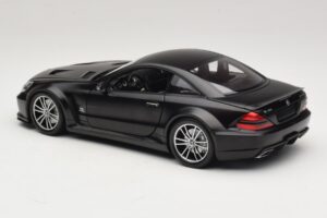 Mercedes SL65 AMG R230 Black Series Matt Black Minichamps 1:18 100038121 Metal - imagem 7 de 8