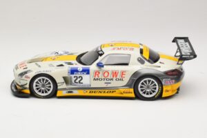 Mercedes SLS AMG GT3 #22 Graf / Jager Rowe Racing 24 Hours of Nurburgring 2013 Minichamps 1:18 151133122 Metal - imagem 3 de 6