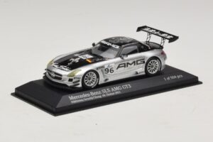 Mercedes SLS AMG GT3 #96 M. Hakkinen / R. Arnold 6 Hours of Zhuhai 2011 Minichamps 1:43 410113296 Metal - imagem 2 de 4