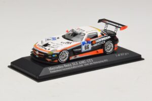 Mercedes SLS AMG GT3 #66 Hankook C. Frankenhout / Simonsen 24 Hours of Nurburgring 2012 Minichamps 1:43 437123266 Metal - imagem 2 de 4