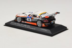 Mercedes SLS AMG GT3 #66 Hankook C. Frankenhout / Simonsen 24 Hours of Nurburgring 2012 Minichamps 1:43 437123266 Metal - imagem 3 de 4