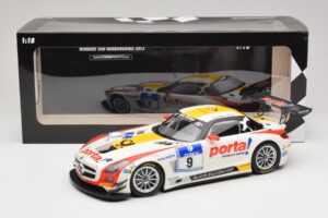 Mercedes SLS AMG GT3 #9 B. Schneider / J. Bleekemolen Black Falcon 24 Hours of Nurburgring Winner 2013 Minichamps 1:18 151133 - imagem 6 de 6