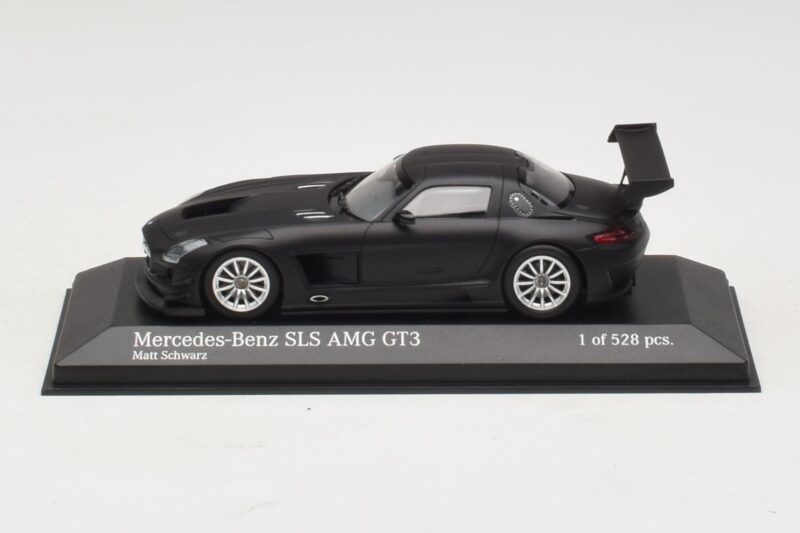 Mercedes SLS AMG GT3 Preto Mate Minichamps 1:43 Mercedes SLS AMG GT3 Preto Mate Minichamps 1:43 410113200 Metal