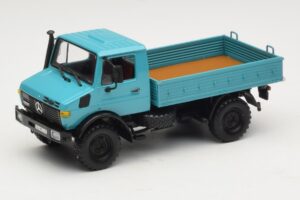 Mercedes Unimog 1300 L Camião de Plataforma Azul Minichamps 1:43 439033020 Metal