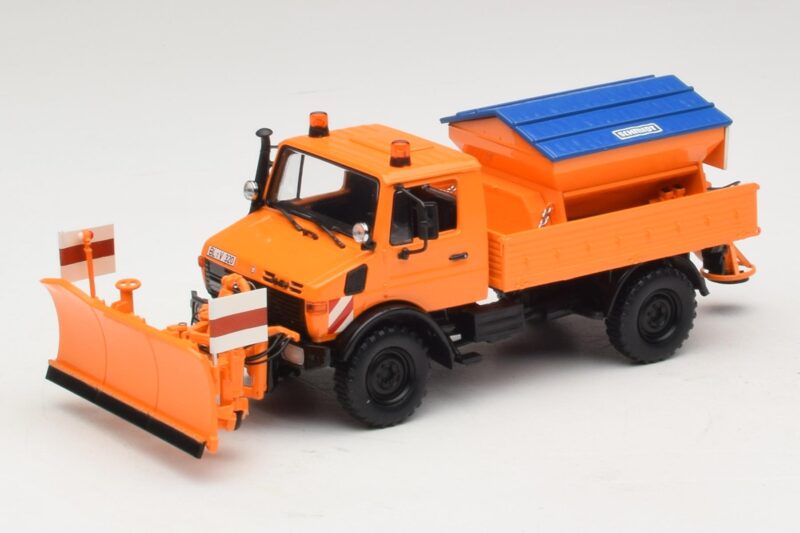 Mercedes Unimog 1300 L Limpa-Neves Laranja Minichamps 1:43 439033060 Metal