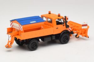 Mercedes Unimog 1300 L Limpa-Neves Laranja Minichamps 1:43 439033060 Metal - imagem 2 de 6