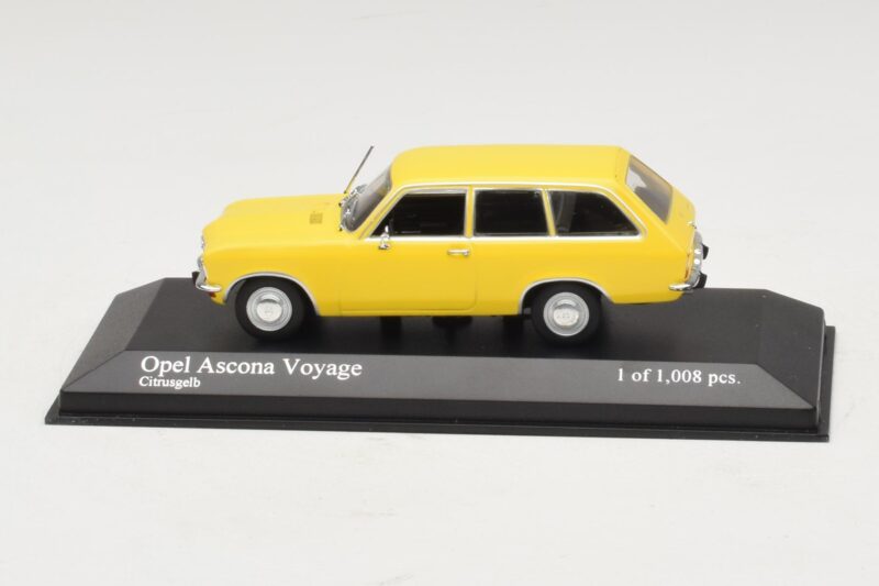 Opel Ascona A Voyage Amarelo Minichamps 1:43 Opel Ascona A Voyage Amarelo Minichamps 1:43 400045811 Metal