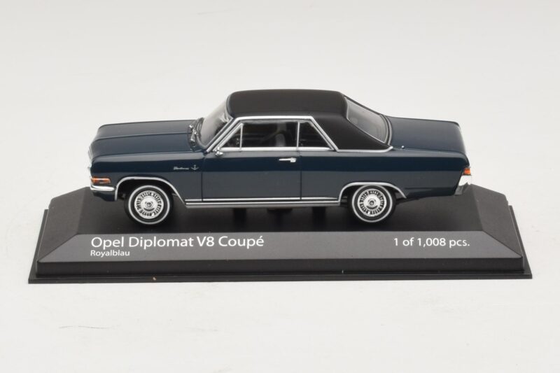 Opel Diplomat A V8 Coupe Azul Escuro Minichamps 1:43 400048021 Metal