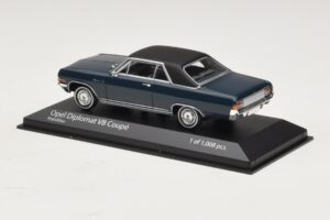 Opel Diplomat A V8 Coupe Azul Escuro Minichamps 1:43 400048021 Metal - imagem 3 de 4