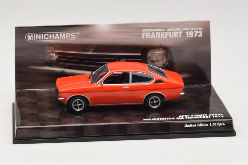 Opel Kadett C Coupé Apresentação IAA Frankfurt Vermelho Minichamps 1:43 436045620 Metal
