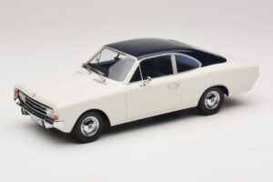 Opel Rekord C Coupé Branco Azul Minichamps 1:18 107047021 Resina