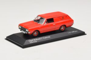 Opel Rekord Caravan Norwegian Post Minichamps 1:43 433046195 Metal - imagem 2 de 4