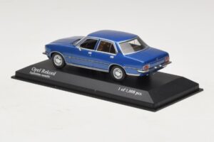 Opel Rekord D Azul Metalizado Minichamps 1:43 400044002 Metal - imagem 3 de 4