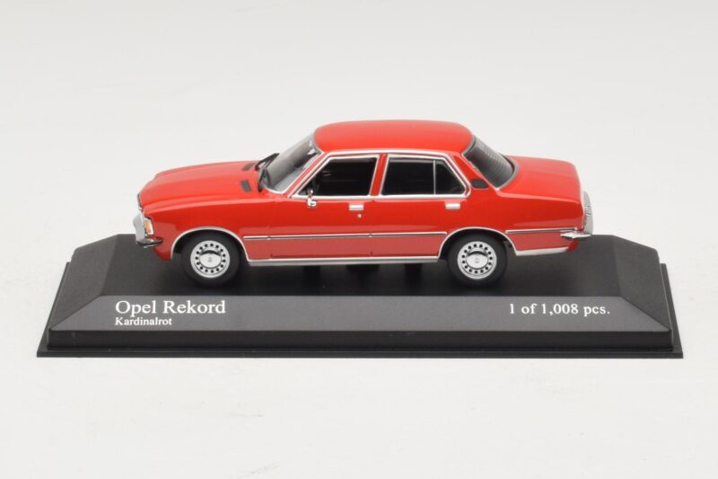 Opel Rekord D Vermelho Minichamps 1:43 400044004 Metal