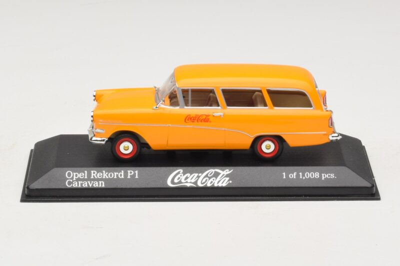Opel Rekord P1 Caravan Coca-Cola Minichamps 1:43 Opel Rekord P1 Caravan Coca-Cola Minichamps 1:43 430043270 Metal