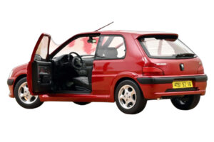 Peugeot 106 S16 Lucifer Red Norev 1:18 184921 Metal - imagem 2 de 3