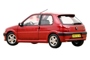 Peugeot 106 S16 Lucifer Red Norev 1:18 184921 Metal - imagem 3 de 3