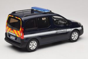 Peugeot Partner Gendarmerie Azul Escuro Norev 1:18 184890 Metal - imagem 2 de 6