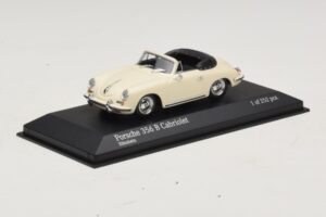 Porsche 356 B Cabriolet Branco Marfim Minichamps 1:43 400064332 Metal - imagem 2 de 4