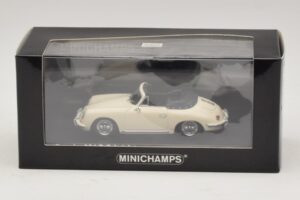 Porsche 356 B Cabriolet Branco Marfim Minichamps 1:43 400064332 Metal - imagem 4 de 4