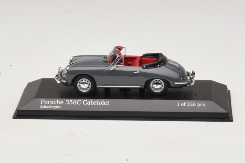 Porsche 356C Cabriolet Cinzento Minichamps 1:43 Porsche 356C Cabriolet Cinzento Minichamps 1:43 430062339 Metal