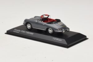Porsche 356C Cabriolet Cinzento Minichamps 1:43 430062339 Metal - imagem 3 de 4