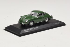Porsche 356C Verde Escuro Minichamps 1:43 430062329 Metal - imagem 2 de 4