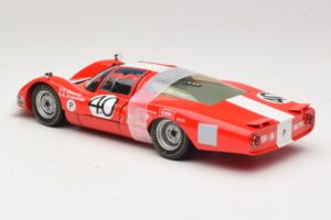 Porsche 906 LH Squadra Tartaruga #40 D. Spoerry / R. Steinemann 12 Hours of Sebring 1967 Minichamps 1:18 100676140 Metal - imagem 7 de 8