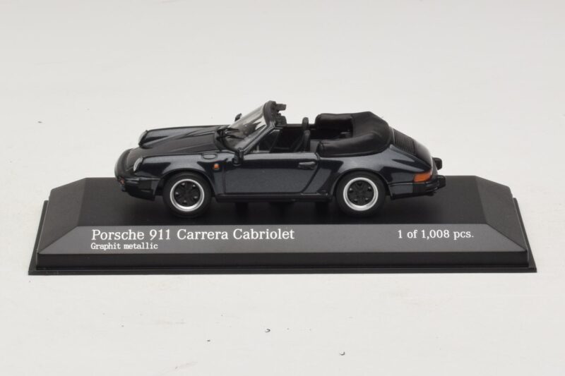 Porsche 911 930 Carrera Cabriolet Cinzento Metálico Minichamps 1:43 Porsche 911 930 Carrera Cabriolet Cinzento Metálico Minichamps 1:43 430062037 Metal