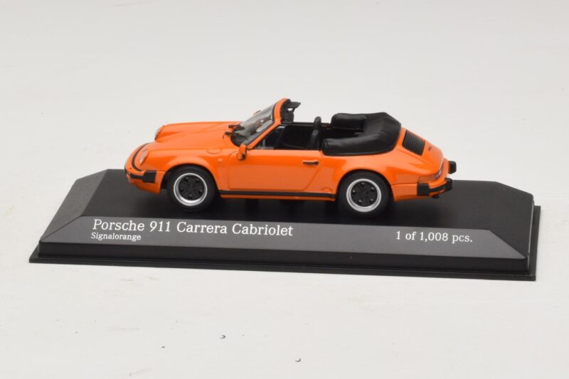 Porsche 911 930 Carrera Cabriolet Laranja Minichamps 1:43 Porsche 911 930 Carrera Cabriolet Laranja Minichamps 1:43 430062038 Metal
