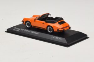 Porsche 911 930 Carrera Cabriolet Laranja Minichamps 1:43 430062038 Metal - imagem 3 de 4