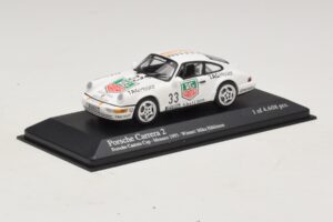 Porsche 911 964 Carrera 2 #33 M. Hakkinen Monaco Carrera Cup Winner 1993 Minichamps 1:43 430936033 Metal - imagem 2 de 4