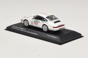 Porsche 911 964 Carrera 2 #33 M. Hakkinen Monaco Carrera Cup Winner 1993 Minichamps 1:43 430936033 Metal - imagem 3 de 4