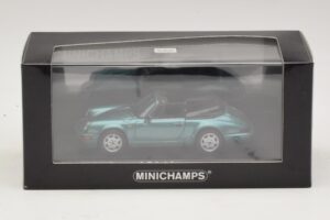 Porsche 911 964 Carrera 2 Cabriolet Turquesa Minichamps 1:43 430067332 Metal - imagem 4 de 4