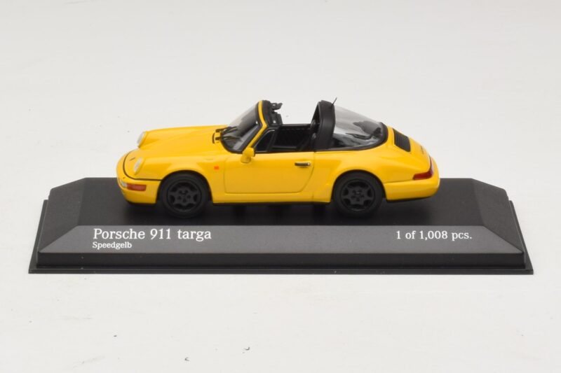 Porsche 911 964 Targa Amarelo Minichamps 1:43 400061367 Metal