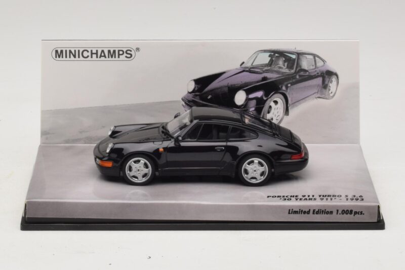 Porsche 911 964 Turbo S 3.6 30.º Aniversário Preto Minichamps 1:43 Porsche 911 964 Turbo S 3.6 30.º Aniversário Preto Minichamps 1:43 436069171 Metal
