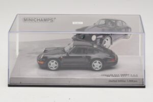 Porsche 911 964 Turbo S 3.6 30.º Aniversário Preto Minichamps 1:43 436069171 Metal - imagem 4 de 5